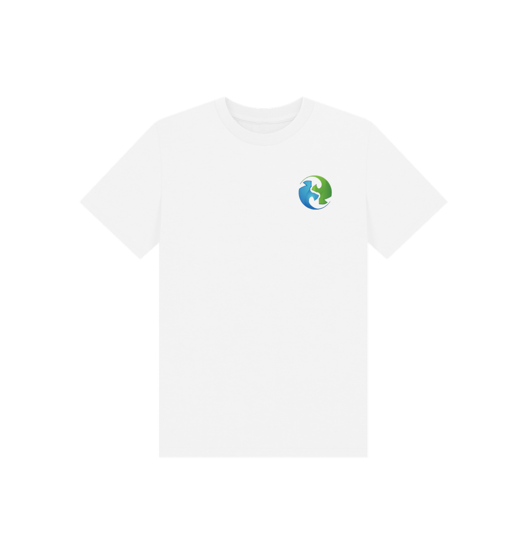 White Printed Kids T-Shirt