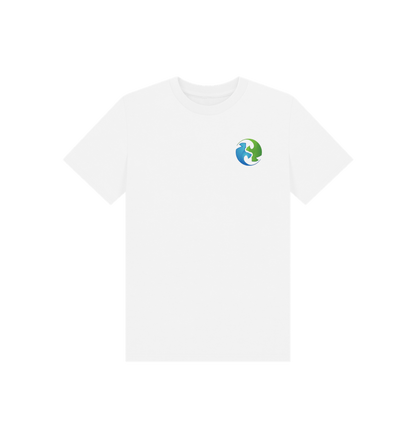 White Printed Kids T-Shirt