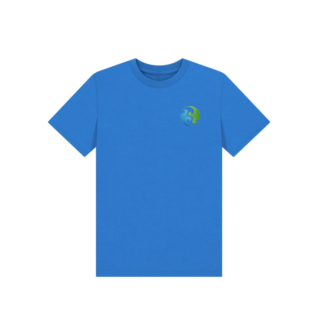 Bright Blue Printed Kids T-Shirt