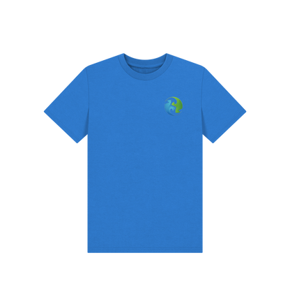 Bright Blue Printed Kids T-Shirt
