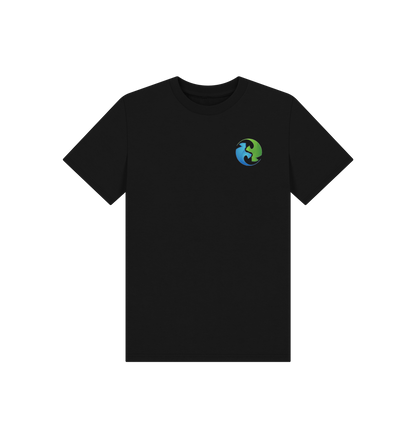 Black Printed Kids T-Shirt